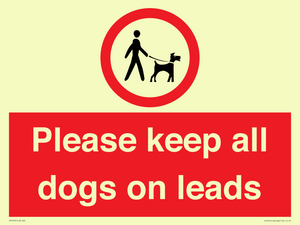 Please keep all dogs on leads